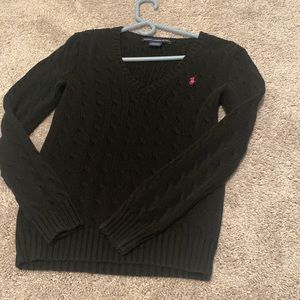 Ralph Lauren Black V-Neck Sweater